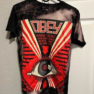 Obey distressed shirt